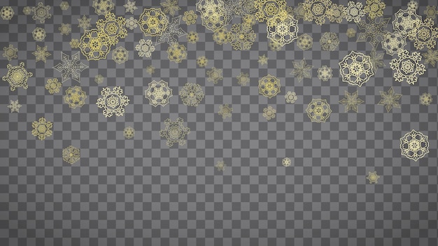 Christmas and New Year snowflakes