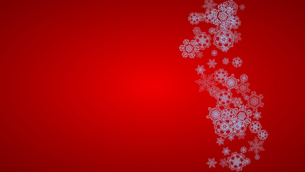 Vector christmas and new year snowflakes