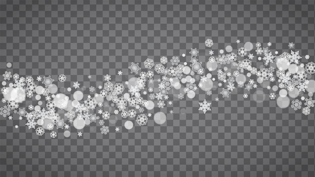 Christmas and New Year snowflakes