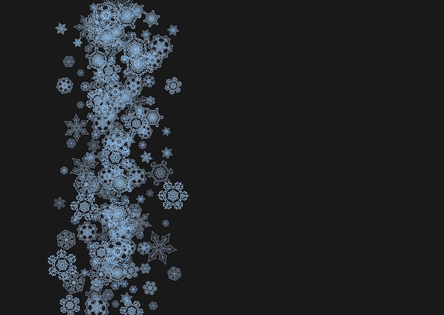 Christmas and New Year snowflakes