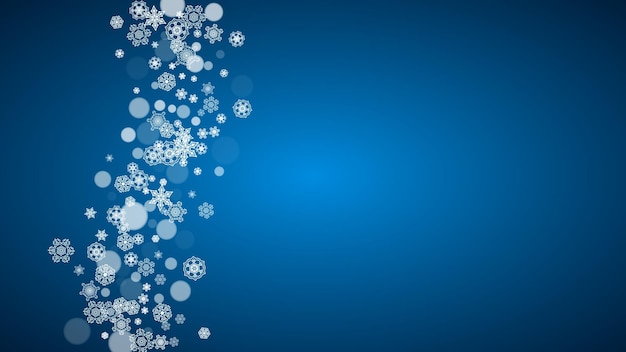 Christmas and New Year snowflakes