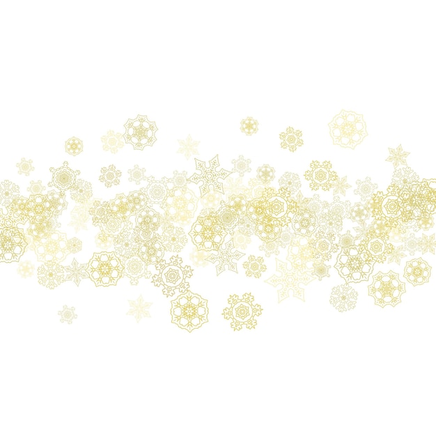 Vector christmas and new year snowflakes