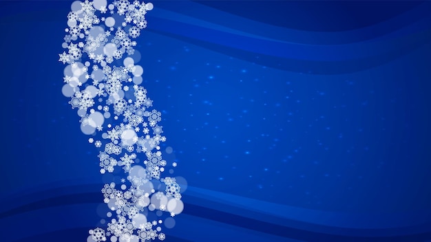 Christmas and New Year snowflakes