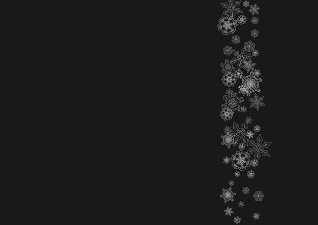 Christmas and New Year snowflakes