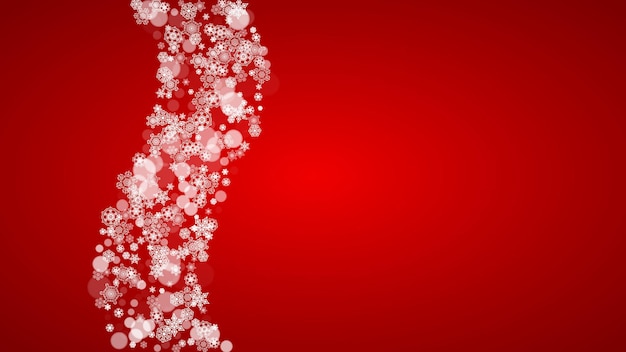 Vector christmas and new year snowflakes