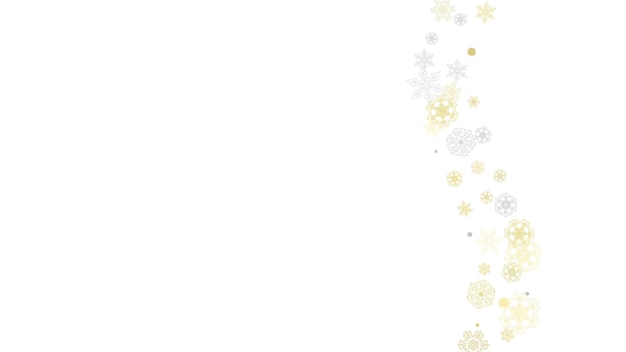 Vector christmas and new year snowflakes