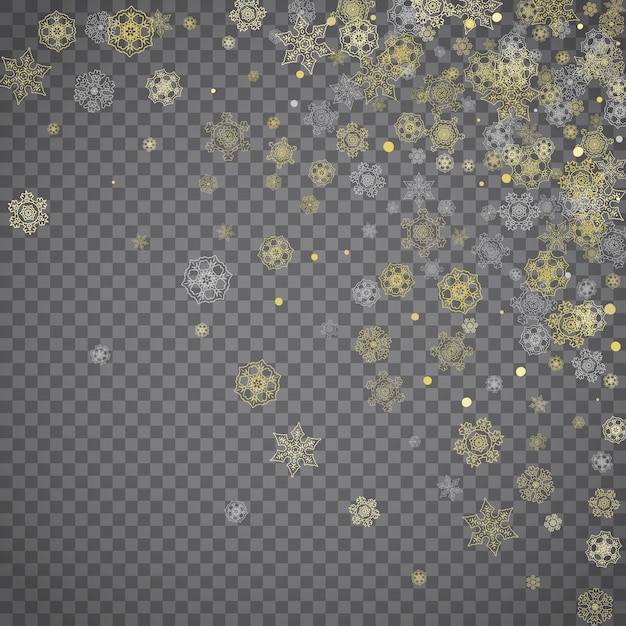 Christmas and New Year snowflakes