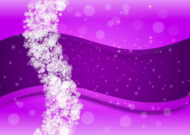 Christmas and new year ultra violet snowflakes