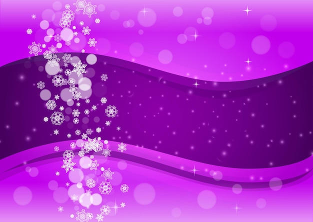 Christmas and New Year ultra violet snowflakes