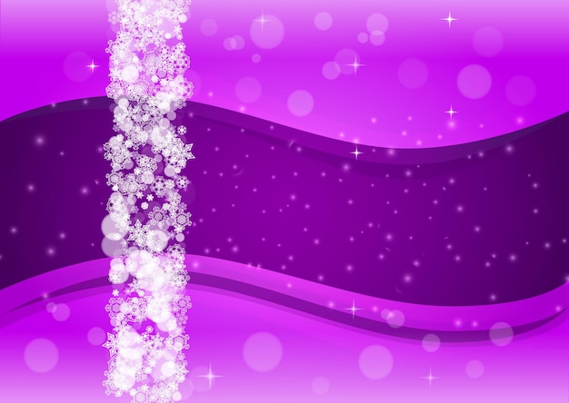 Christmas and New Year ultra violet snowflakes