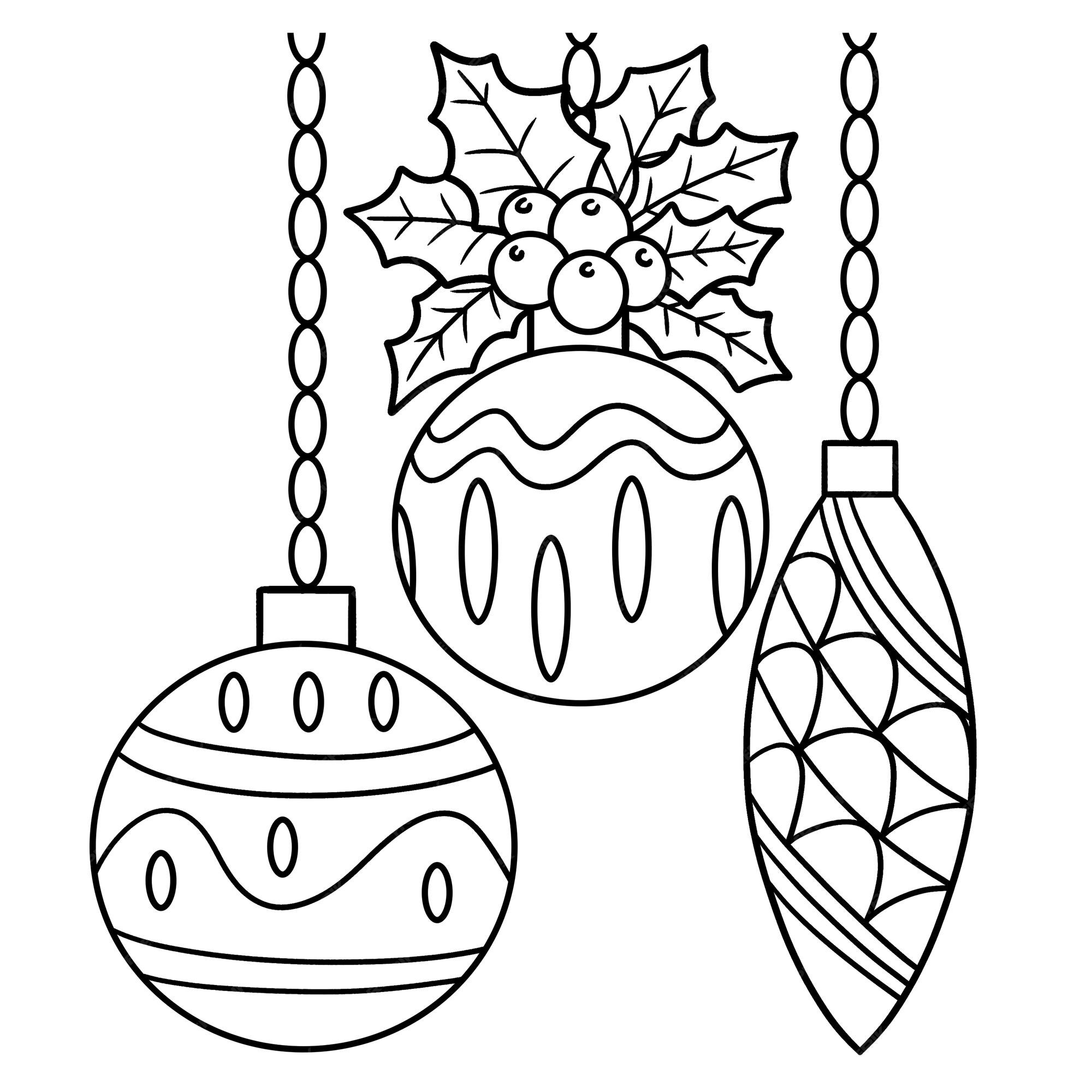 Coloring Pages Of Christmas Ornaments