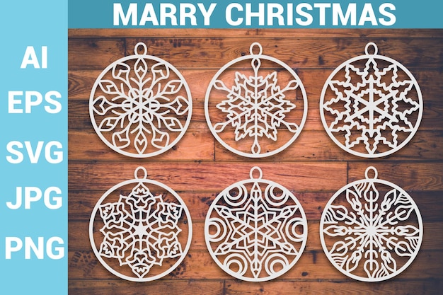 Christmas Ornament Laser Cut Bundle