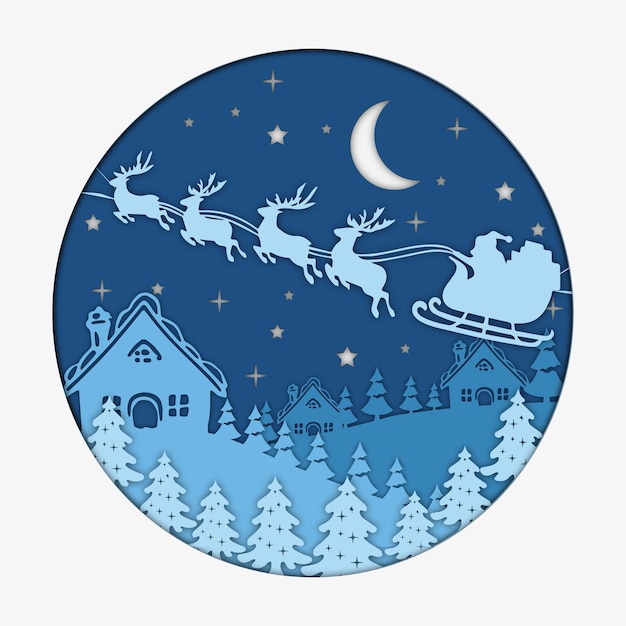 Christmas Paper Cut Design