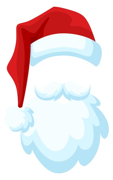 Christmas party accessories cartoon santa hat and beard