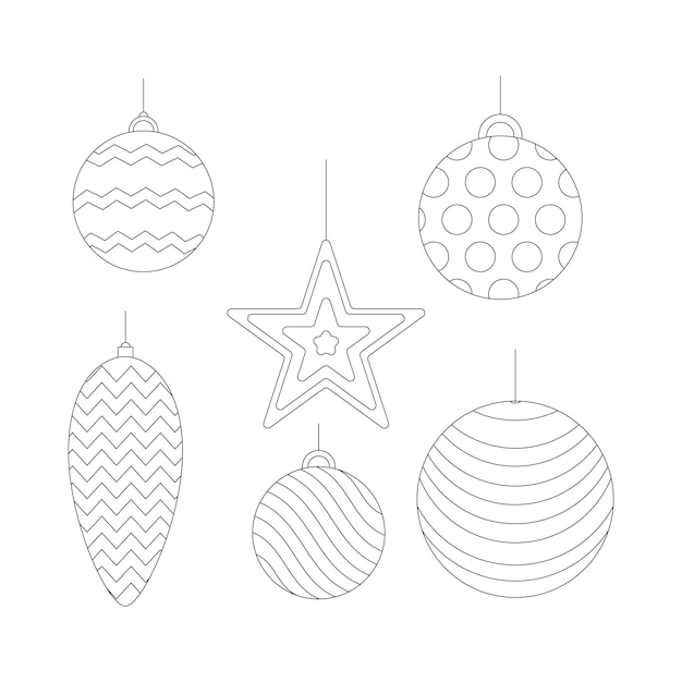 Christmas Party Decoration Elements set