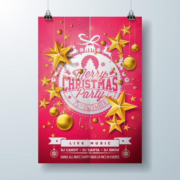 Christmas party flyer design