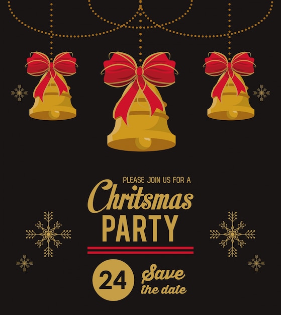 Christmas party invitation card