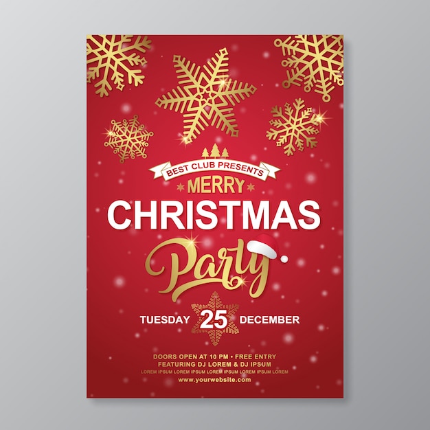 크리스마스 파티 포스터 디자인 서식 파일