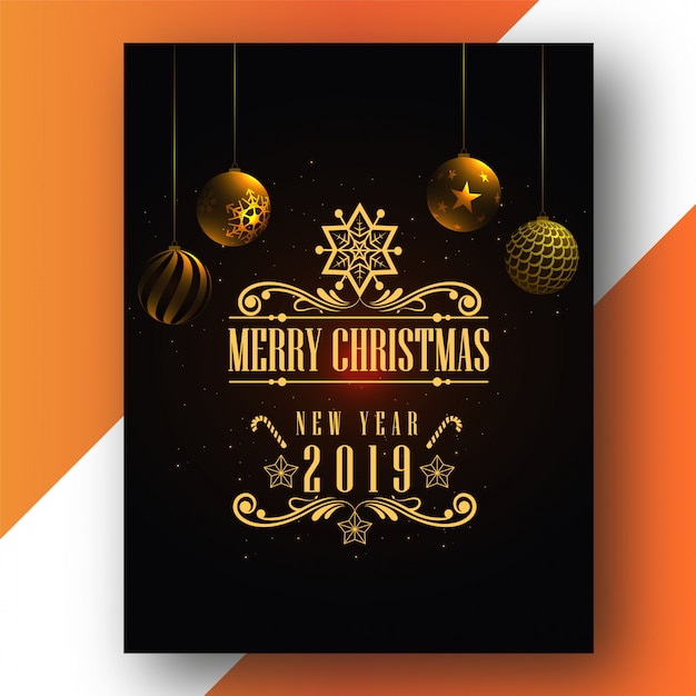 Christmas party poster ready to print