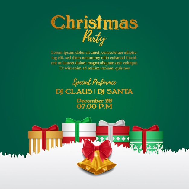 Christmas party poster