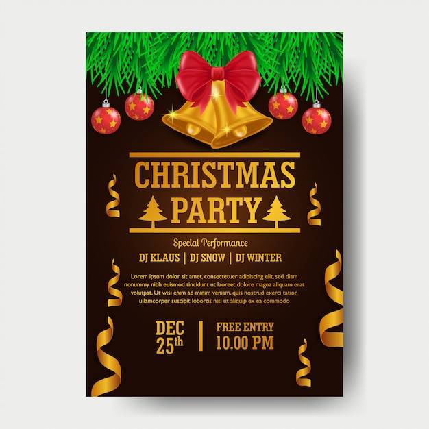 Christmas party poster