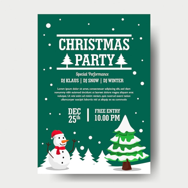 Christmas party poster