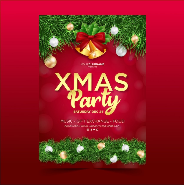 Christmas party poster