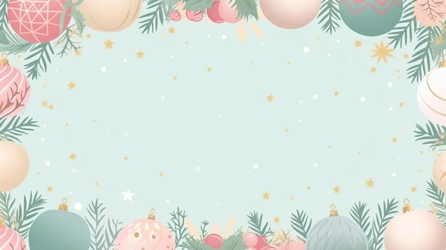 christmas pastel colour frame background border pattern yellow shinny winter theme noel