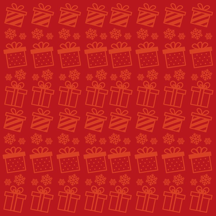 Vector christmas pattern background gift wrapping paper vector illustration