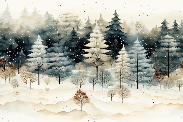 Рождественский рисунок Рождественская текстура Рождественный фон Графическая поверхность Акварель Векторное искусство