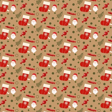 Premium Vector | Christmas pattern design