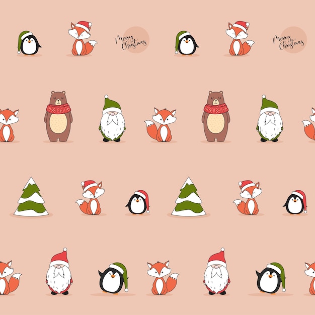 Vector christmas pattern design