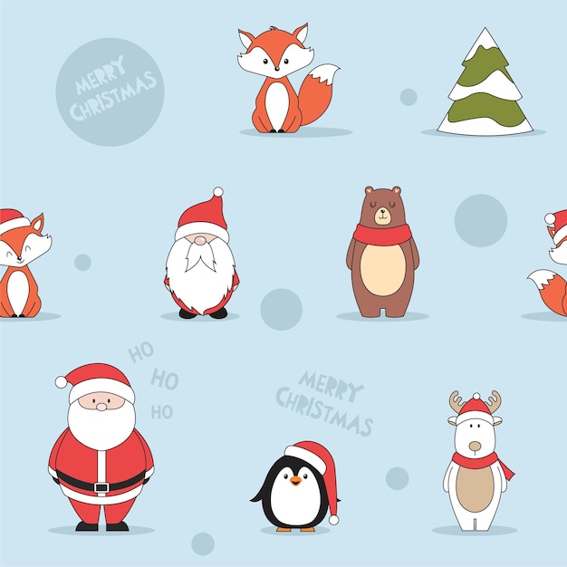 Vector christmas pattern design