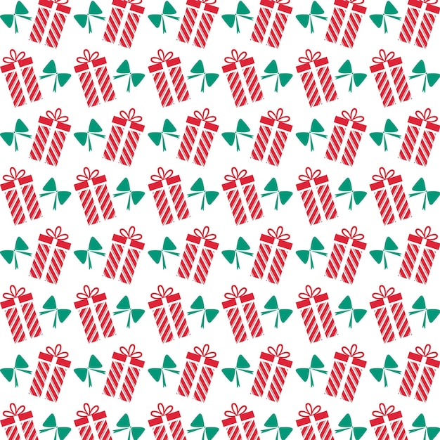 Vector christmas pattern gifts vector eps