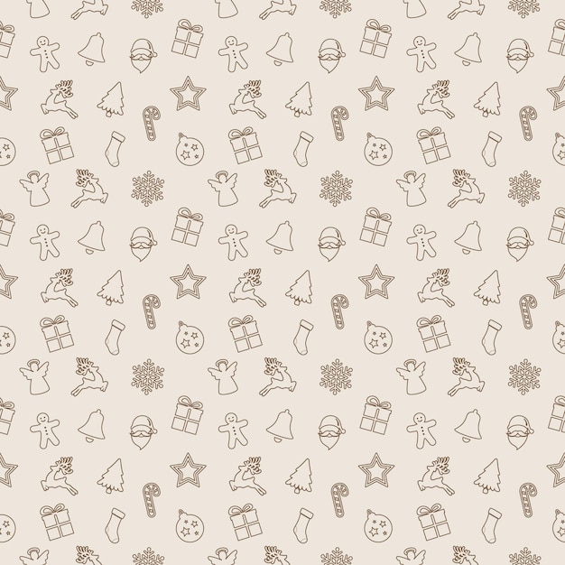 Christmas pattern ornament background