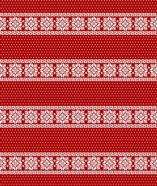 Christmas pattern pixel vector illustration