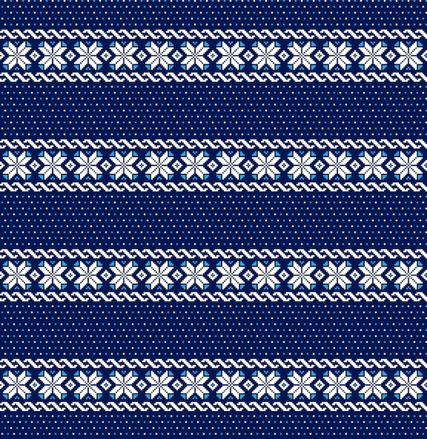 Christmas pattern pixel vector illustration