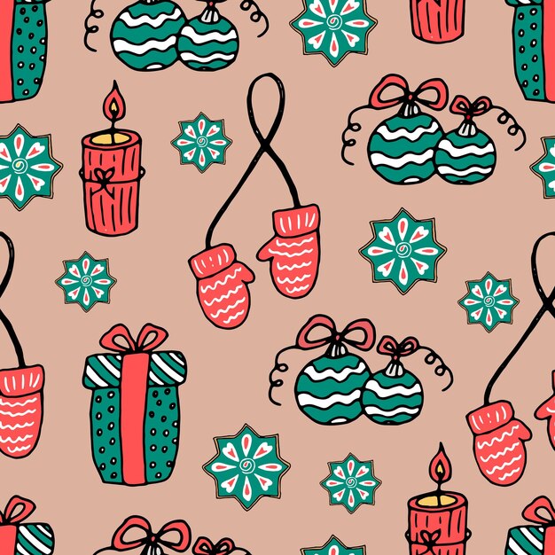 Christmas pattern powder background