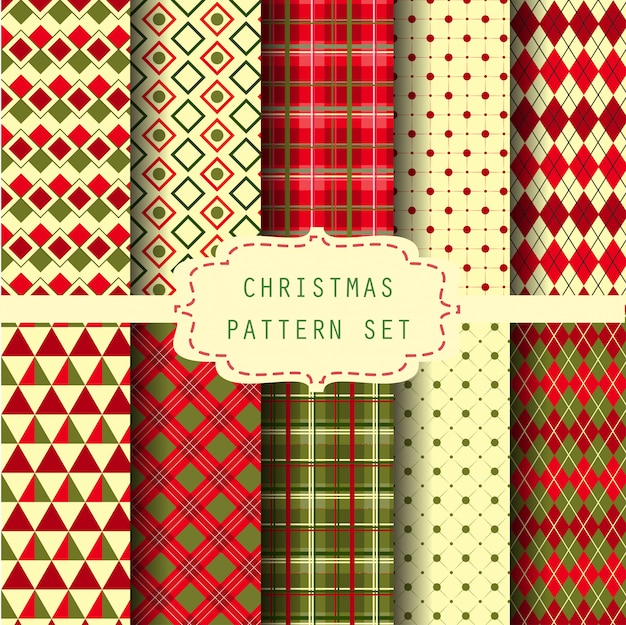 Christmas pattern set