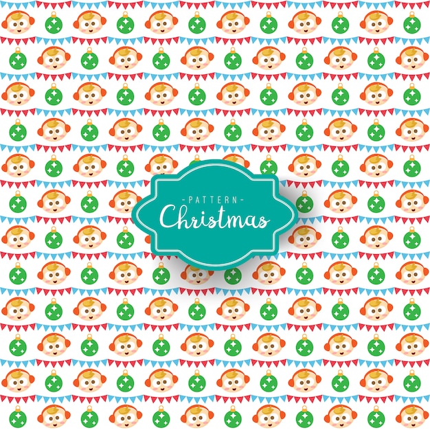 Vector christmas pattern