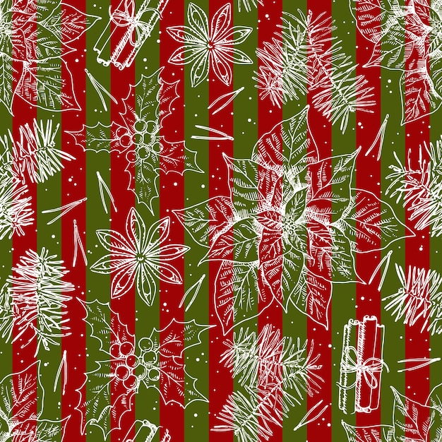 Vector christmas pattern