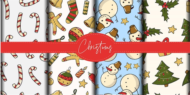 Christmas patterns for scrapbooking and wallpaper