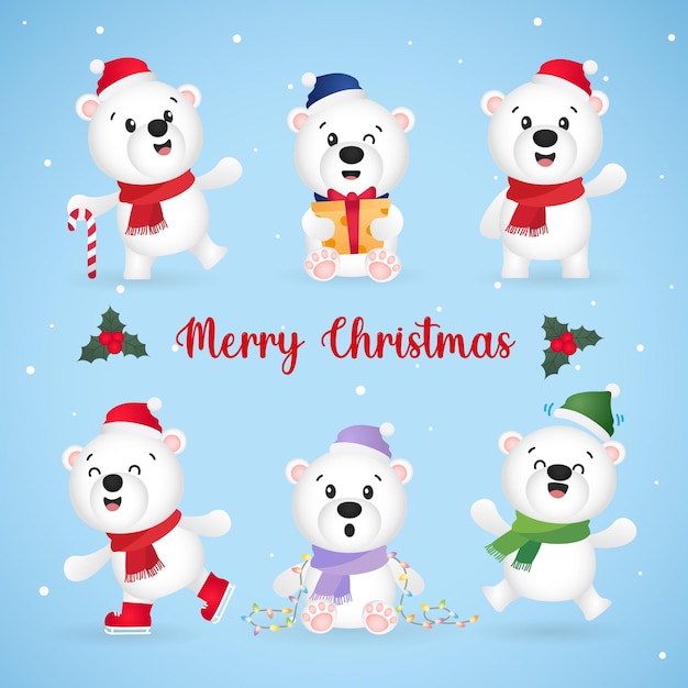 Christmas Polar Bear 01