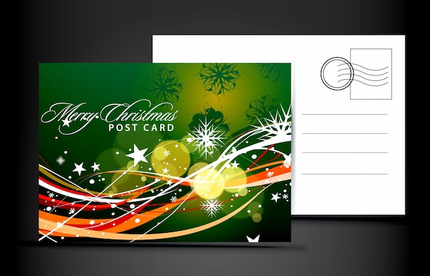 Christmas post card design