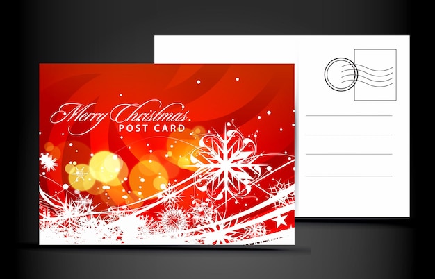 Christmas post card design