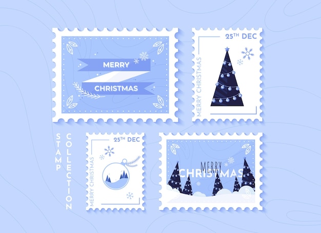 Christmas postage stamps