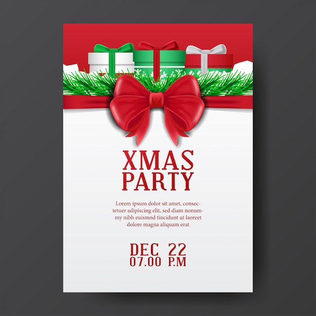 Christmas poster template