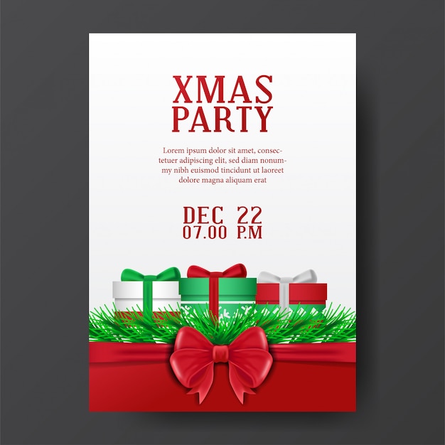 Christmas poster template