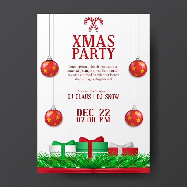 Christmas poster template