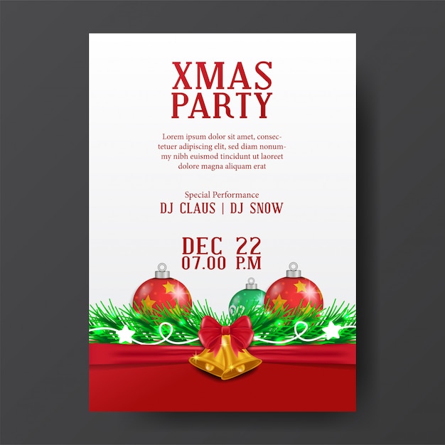 Christmas poster template